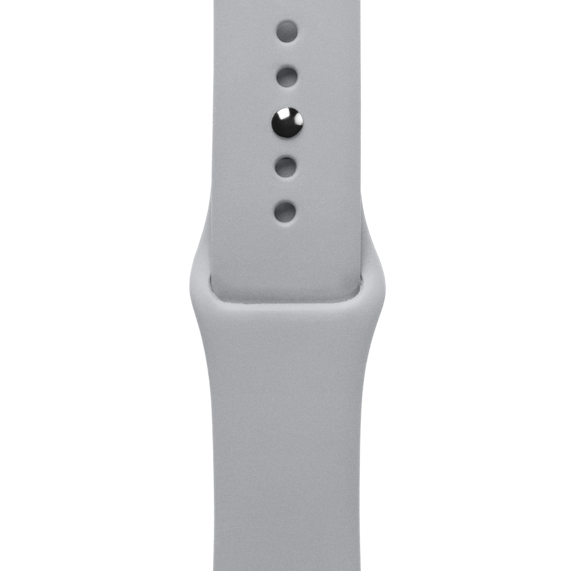 Apple Watch Sport Band Soft Silver Silikon Saat Kordonu