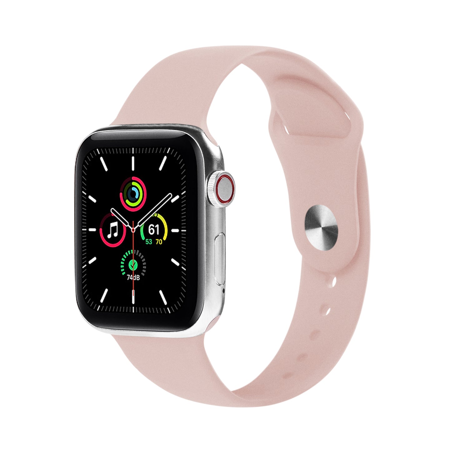 Apple Watch Sport Band Pink Sand Silikon Saat Kordonu