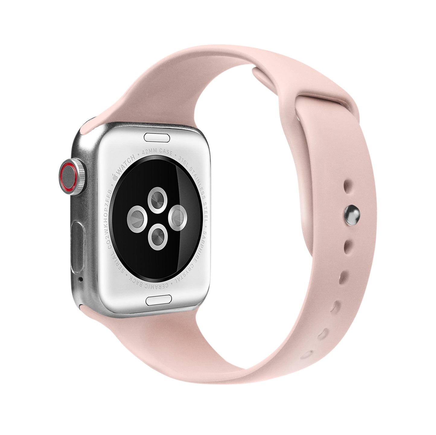 Apple Watch Sport Band Pink Sand Silikon Saat Kordonu